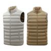 Men's Cotton Vest Can Store Light and Thin Stand-up Collar Jacket, Two-color Loose Vest Inside and Out