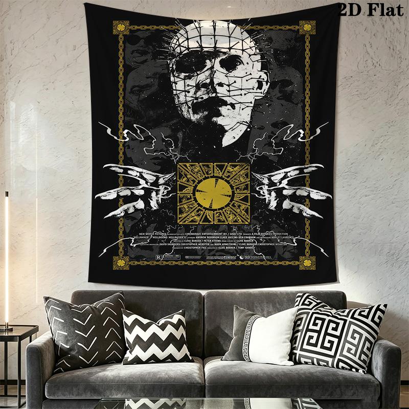 Hellraiser Dark Tapestry Design Tapestry Fashion Print Background Cloth Work Of Art Christmas Gift Soft