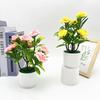 Flower Plastic Rose Fake Potted Plant Bonsai For Tabletop Decor And Use Event