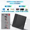 Внешний Blu-ray привод 5-в-1 USB 3.0 и USB-C DVD/CD рекордер BD ридер с 2 портами USB-A и кардридером SD/TF – для ноутбука ПК Mac