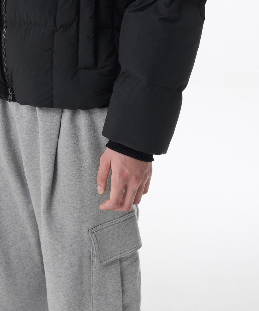 Musinsa Standard Square Quilted Down Puffer Short Padded Jacket [Black]