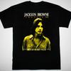 Jackson Browne the fuse 1976 Футболка черная Короткий рукав Все размеры S-5XL Унисекс Футболка