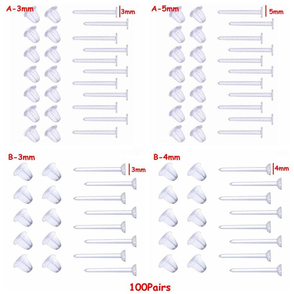 Earnuts Earrings Findings Fashion Jewelry Earring Back Stoppers Ear Post Nuts Plug Earring Rubber