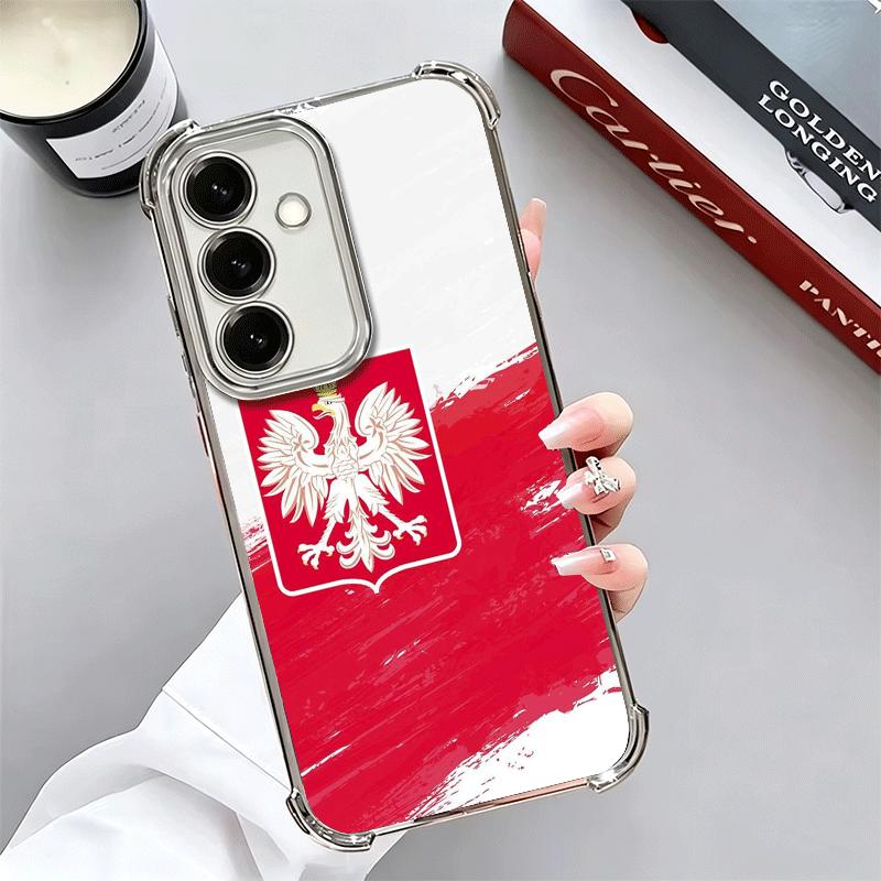 Польский флаг Белый Красный Мягкий Чехол Для Телефона Для Samsung A17 A27 A07 A37 A57 A16 A56 A15 A55 A14 A54 A13 A53 A26 A36 A25 A35 A24 A34 A2