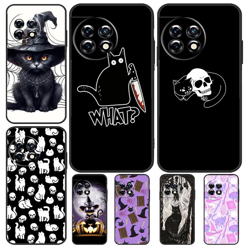 Чехол Witch Black Cat для OnePlus Nord CE 3 Lite 2 2T N10 N20 N30 N100 N200 8T 9R 10R 10T 9 10 Pro 11