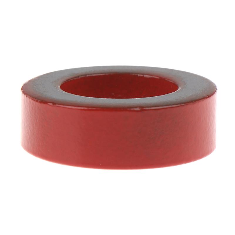 T130-2 Iron Ferrite Toroid Cores For Inductors Iron Red Ring Low Permeability