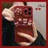 Three -Dimensional Doll Girl Cartoon Red Back Cover For Iphone 13 Pro Max 12 11 Xr Max 8 7plus Soft Phone Case Funda Silicon 1089