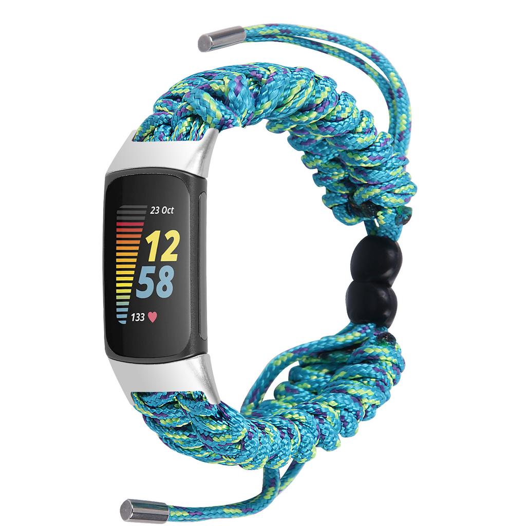 Классический тканевый плетеный ремешок для браслета Fitbit Charge 5, регулируемый ремешок для часов для умных часов Fitbit Charge 6