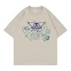 Винтажная американская футболка группы Aerosmith, уличная повседневная, VTG, с открытыми плечами, свободная, с круглым вырезом, рок, с коротким рукавом
