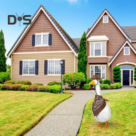 Костюм ковбоя для крыльца гуся, ковбойская шляпа в стиле вестерн с банданой, праздничный костюм гуся для 23-дюймовой/17-дюймовой цементной статуи гуся