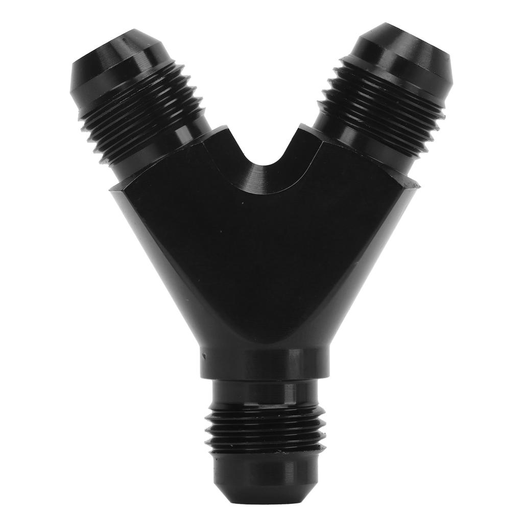 Coupler Union Fitting Splitter Black Anodized Coating Leak Proof Y Adapter Universal for Fuel Hose 6AN