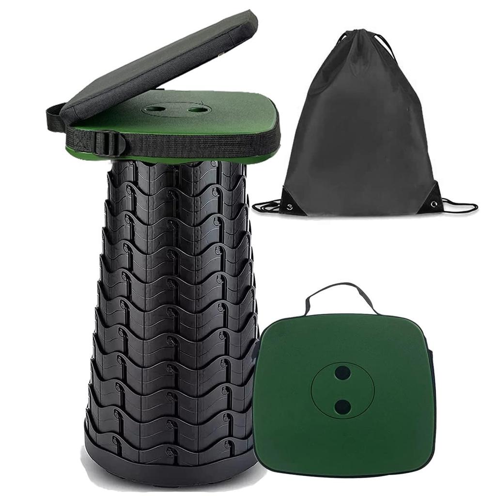 Aokyda Folding Chair with Soft Square Cushion and Storage Lightweight and Portable Camping Load Capacity 10 Height Suitable for Indoors and Bag,