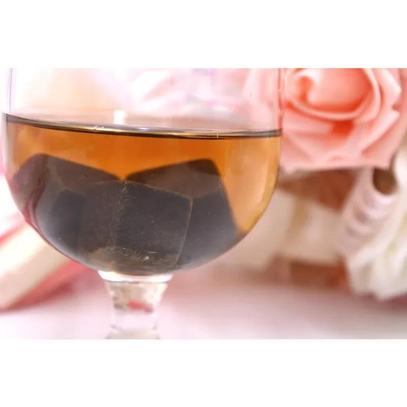 New Natural Granite Whiskey Stones Sipping Ice Cube Whisky Stone Wine Rocks Cooler Wedding Gift Favor Christmas Bar Accessories