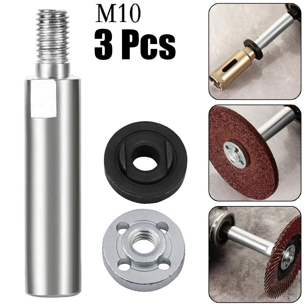 80mm Angle Grinder Extension Connecting Rod M10 Thread Adapter Shaft with Nuts