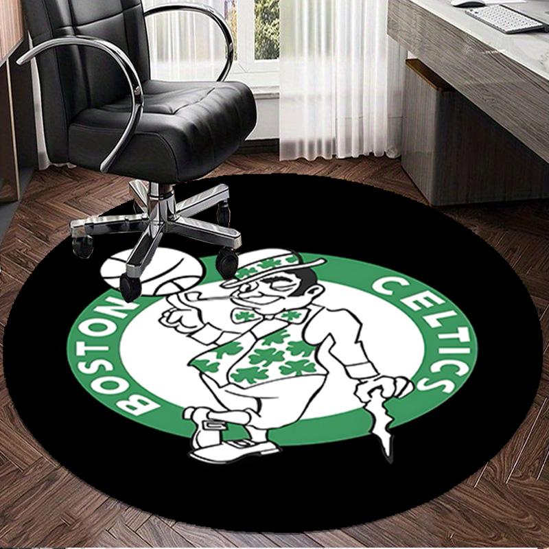 Boston Sports Icons Round Rug for Livingroom,Bedroom, Palyroom, Chair Rug, Area rug, Circle Carpet, Large Size Fan Christmas gift