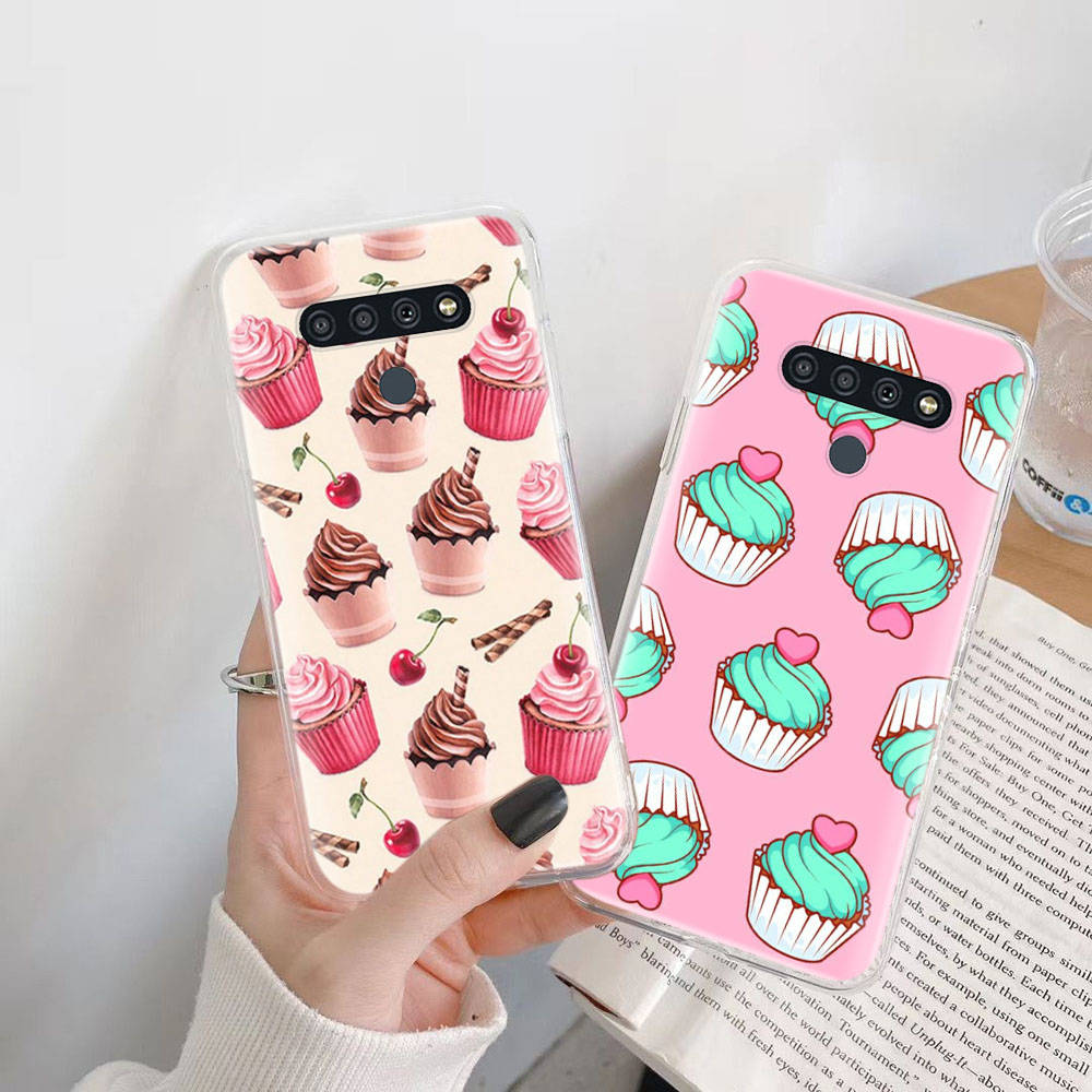 Чехол Cupcake TPU для iPhone XR 7 8 14 15 11 12 13 X XS Pro Max Xiaomi Redmi 13C Note 9 Samsung A22 S23 S24 Ultra Plus VIVO