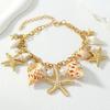 Mermaids Costume Jewelry Set Starfishes Seashells Conch Bracelet Necklace Shell Earrings Beach Jewelry Set for Women