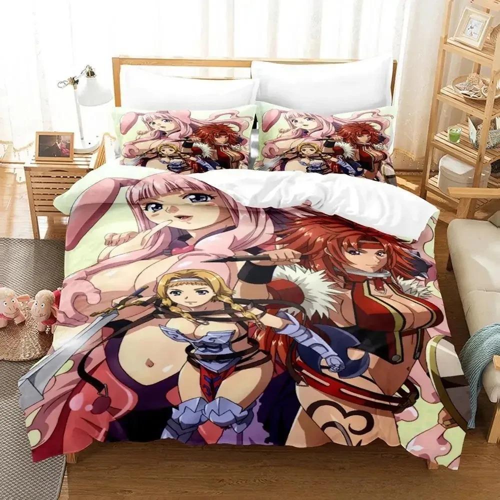 Queen Blade Bedding Set Single Twin Full Queen King Size Bed Set Adult Kid Bedroom Duvet Cover Sets 3D Print Anime Bed Sheet Set