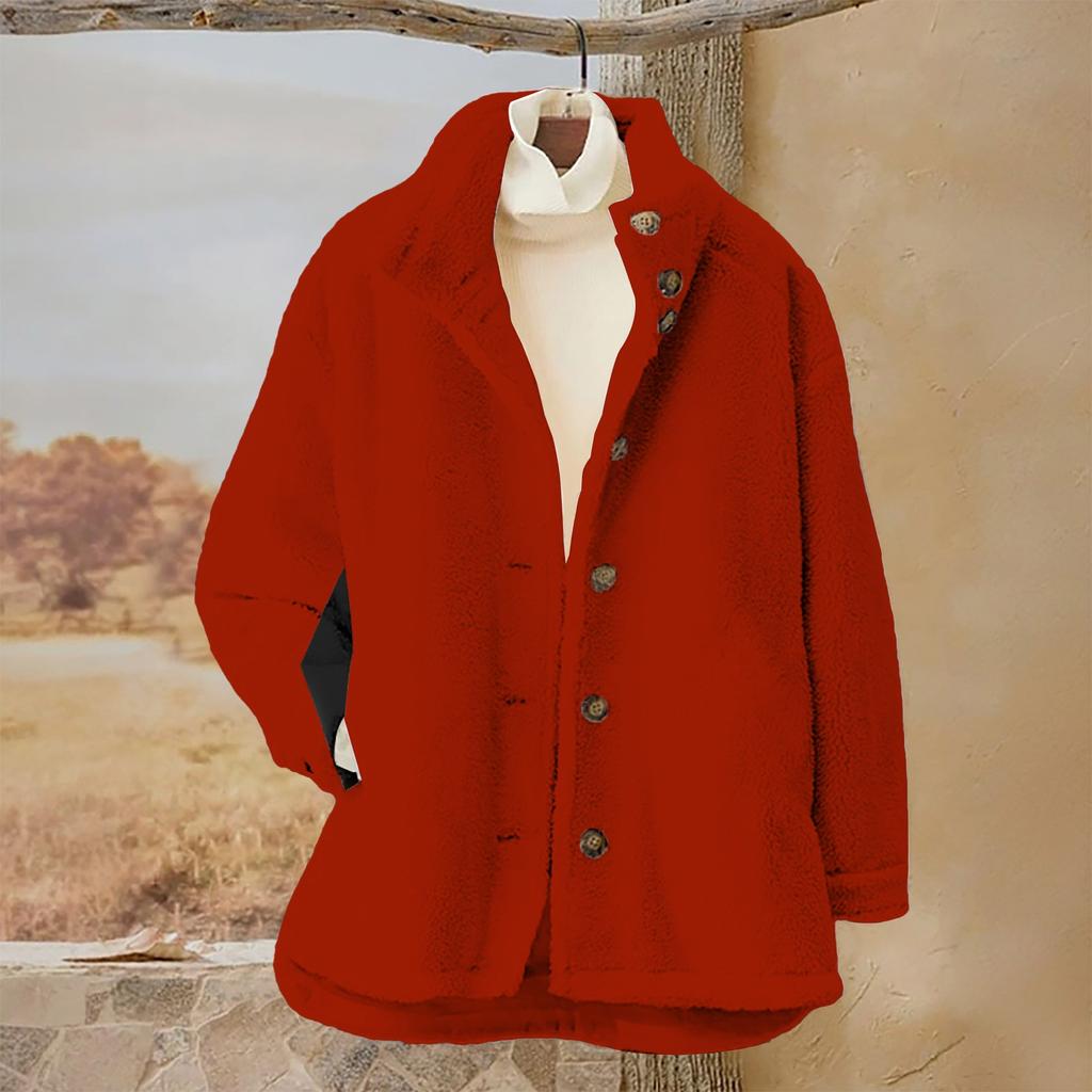 Женский однотонный повседневный свободный кардиган с длинным рукавом на пуговицах, кардиган с капюшоном, фланелевое пальто