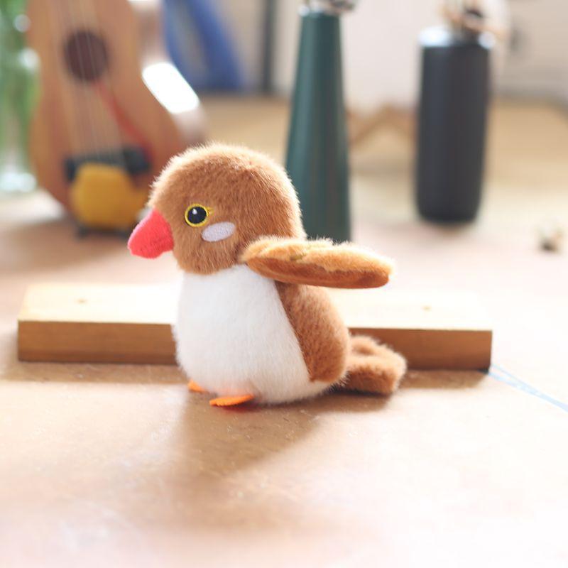 Милая милая воробей птица попугай кулон плюшевая игрушка синица кукла брелок