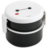Skater Bento 500ml Rice Ball Made In Baymax Box, Capacity, Two-Tier, Round, Case, Antibacterial, Japan, ONWR1AG-A