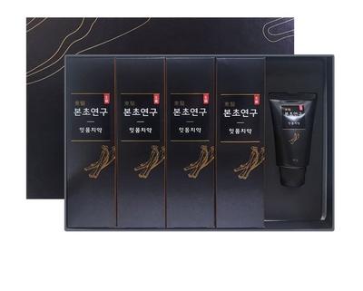 Набор травяных зубных паст для ухода за деснами BONCHOYEON – Корейская премиальная зубная паста Ханбанг с женьшенем и 10 натуральными экстрактами (100г x 4 + 40г Бонус)