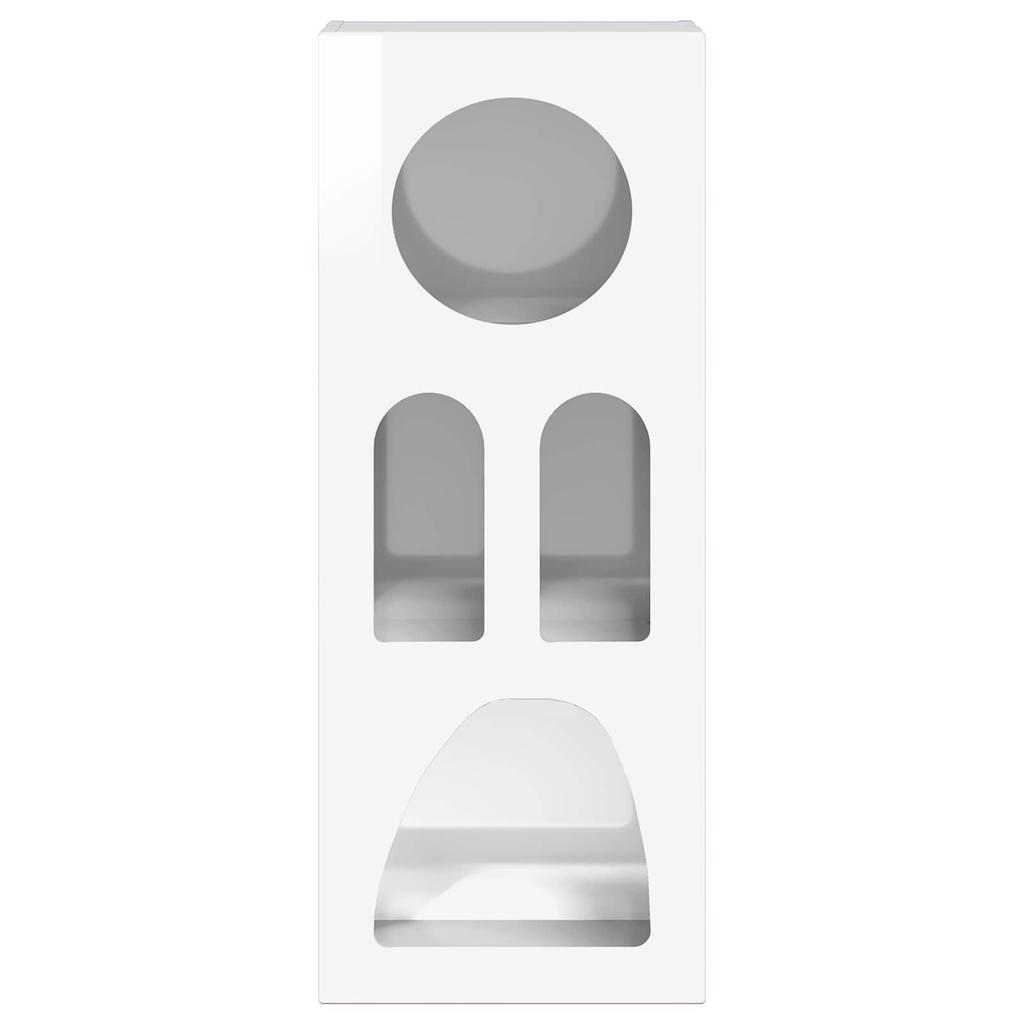 High Gloss White Sideboard 40 x 35 x 100.5 cm Engineered Wood