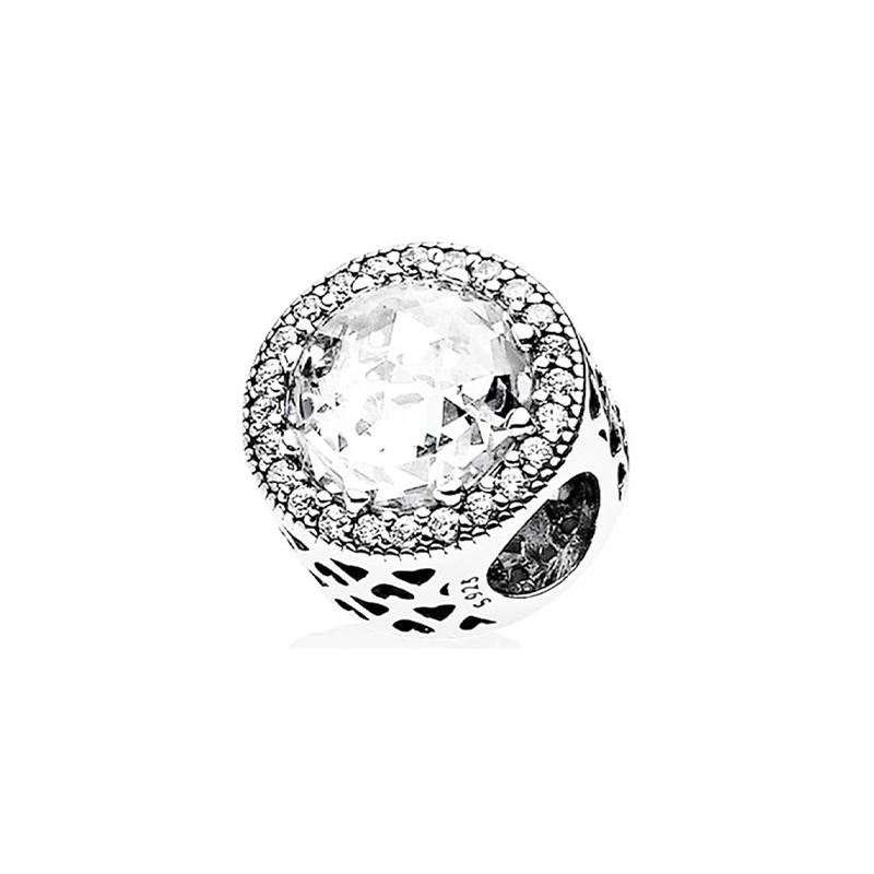 Pandora Блестящий прозрачный кулон женский S # 791725CZ