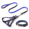 Premium Quality Durable Denim Dog Leash Harness Set Stylish Fur Collar Simple Design Small Medium Sizes for Cats Furry Friends