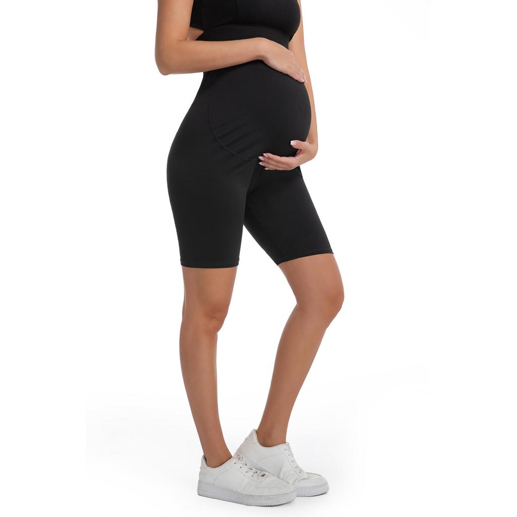 Шорты для йоги из высокоэластичной ткани для беременных — удобная посадка, незаменимы для тренировок во время беременности, мягко поддерживают маму и ребенка!
