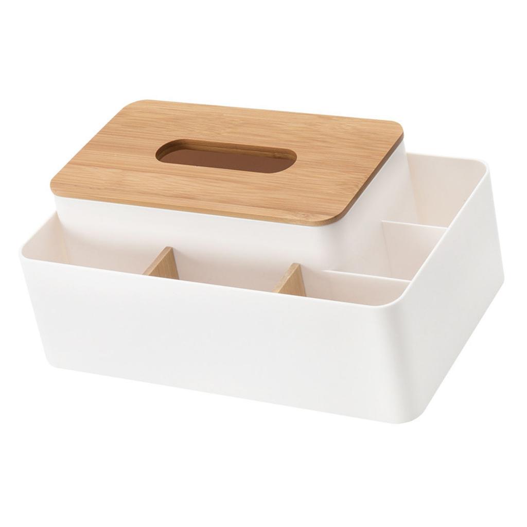 Многофункциональный держатель для салфеток, прямоугольный держатель для салфеток, дистанционный органайзер с деревянным корпусом для Livin