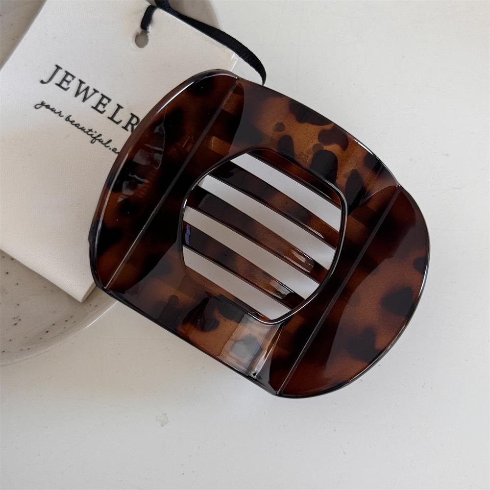 Retro High-End Shark Clip, Women'S Back Of The Head Grab Clip, Versatile Half Tie Hair Hairpin, Elegant Hair Accessory