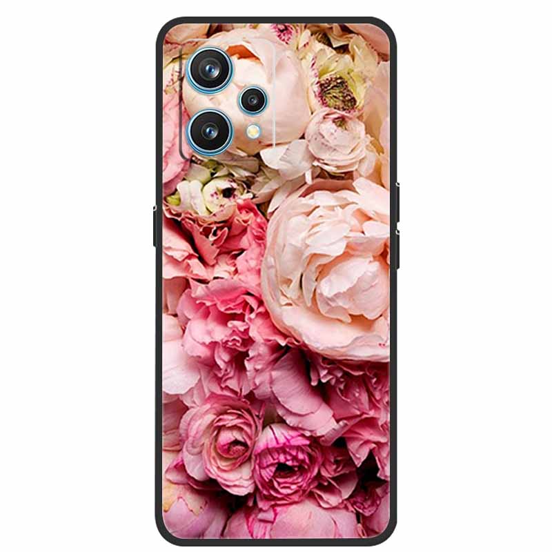 Чехол для Realme 9 RMX3521 Ударопрочный Мягкий силикон ТПУ Задняя крышка Для телефона Realme9 4G Чехлы Realme 9 6,4 дюйма Милый мультяшный чехол-сумка