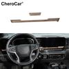 2 шт. Декоративные полоски на центральную консоль и приборную панель автомобиля, накладка для Chevy Silverado 22+
