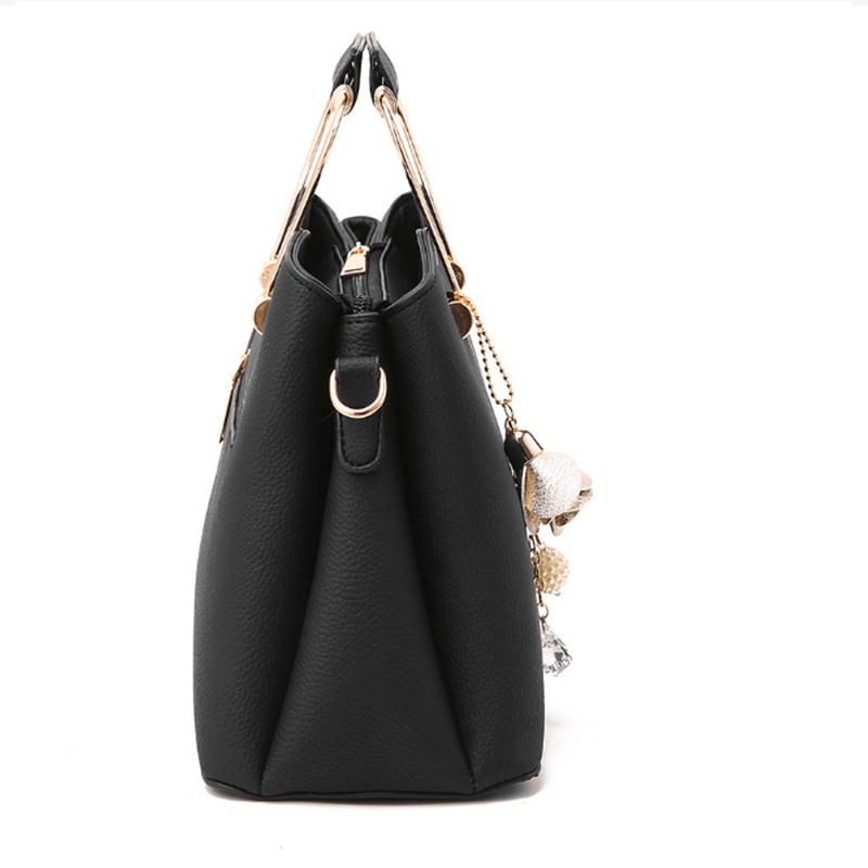 Luxury Pendant Handbag For Women PU Leather Tassel Shuolder Bag Designer Handle Bag Brand Shopping Mommy Shoudler Bag