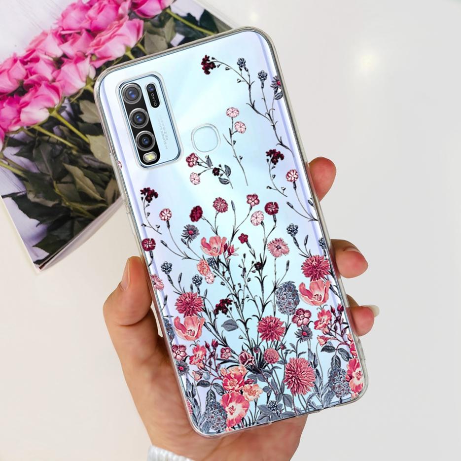 Чехол для Vivo Y30 Чехол для Vivo Y50 1935 1938 Новый Модный Расписной Чехол Прозрачный Силиконовый Мягкий ТПУ Чехол для Телефона Для Vivo Y50 Y 30 VivoY50 Сумки