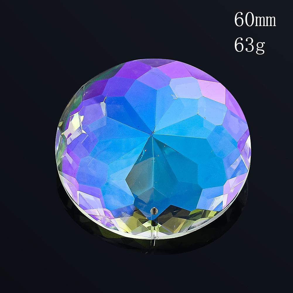 60 мм Мандала Ловец Солнца Хрустальные Призмы Подвесной Цветок Граненый Стеклянный Люстра Подвесной Светильник Ловец Радуги Декор Для Домашнего Сада