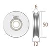 Aluminum Alloy U-Shaped O-Belt Pulley Wheel with Bearing