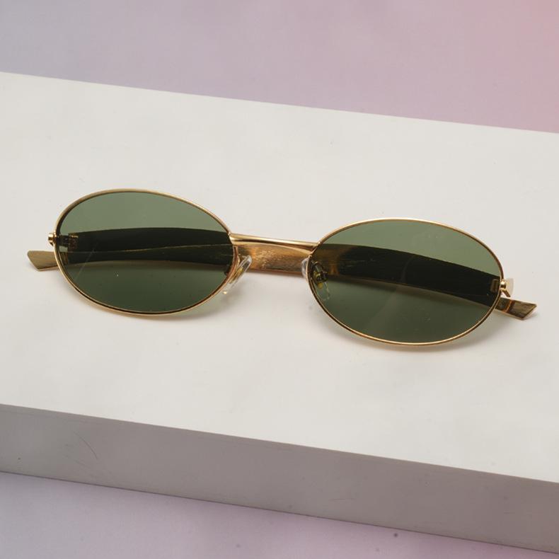 Овальные Безрамные Солнцезащитные Очки с Гранированной Кромкой Модные Очки UV400 Маленькая Рамка Gafas De Sol Дизайн с Индивидуальностью