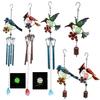Ornamental Bird Wind Chime Aluminum Tube Colorful Ornament