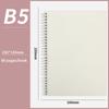 A5/B5/A4 Spiral Coil Notebook Horizontal Grid Blank Notepad Frosted Student Diary Sketchbook School Supplies Stationery