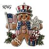 USA Flag Holiday Decorations 250 Anniversary Christmas Ornament, United States 1776-2026 250th Xmas Tree Trim Patriotic Keepsake, Acrylic Hanging