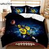 Комплект пододеяльника для регби, Комплект постельного белья для американского футбола размера «queen», Пододеяльник на футбольную спортивную тематику, Полиэстеровый чехол для одеяла