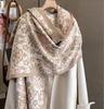 2024 Зимний теплый шарф кашемировый женский шаль накидка толстое одеяло эшарп пончо палантин пашмина для женщин
