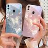 Мечтательная полосатая бабочка Для Samsung A73 72 71 A70 56 55 54 A53 52 51 50 42 A35 A34 33 32 31 26 25 24 23 22 30 стеклянный чехол для телефона