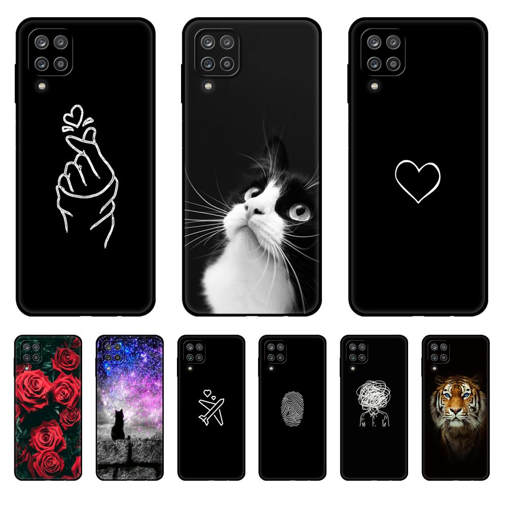Мягкий силиконовый чехол для Samsung A12, чехол для телефона Samsung Galaxy A12, GalaxyA12 A 12 SM-A125F a125, бампер 6,5 дюйма; черный чехол из ТПУ