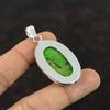 Copper Green Turquoise Pendant Real Gemstone Jewelry 925 Sterling Silver Pendant Handmade Brand New Pendant Gift For Women Turquoise Jewelry