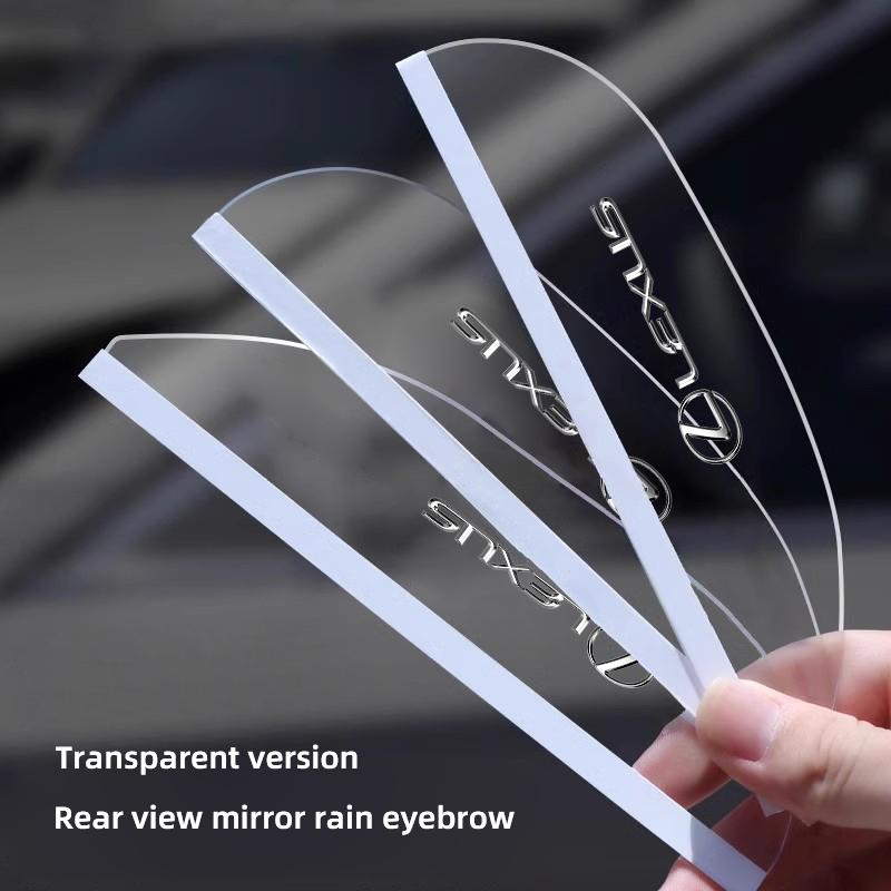 AIR1 2Pcs Car Rearview Mirror Block Rainwater Eyebrow Accessories For Lexus F SPORT ES RX NX LS UX LM LX GX LC RZ IS CT GS RC HS SC