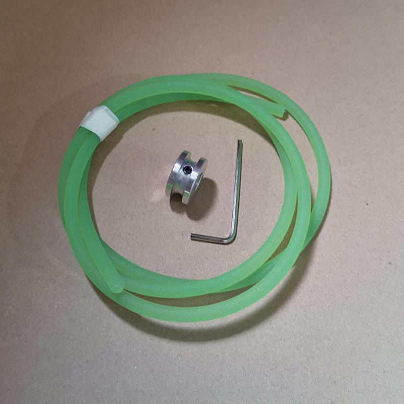 Шкив из алюминиевого сплава с одним ручьем для токарного станка, колесо неприводного шпинделя, модель двигателя (Полиуретановый круглый шкив с U-образным пазом)