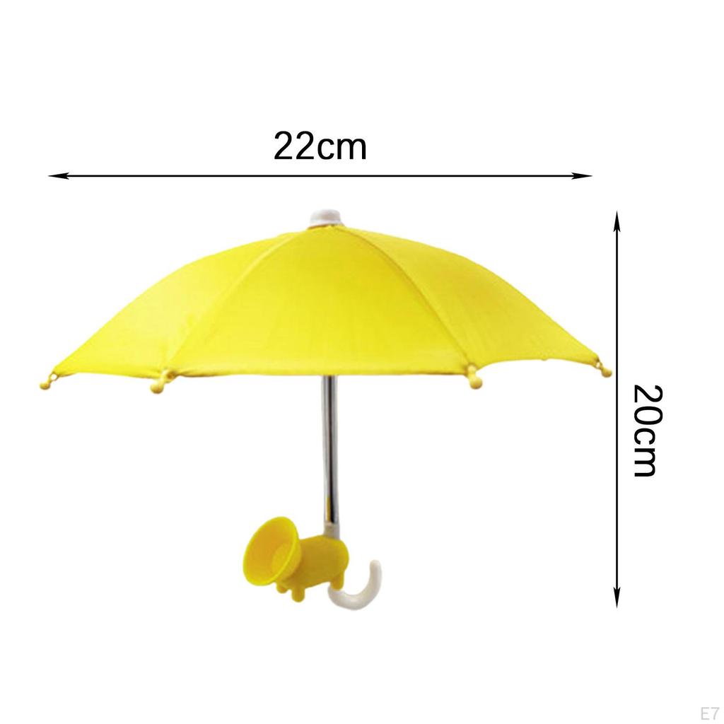 Mobile Phone Umbrella Stand, with Suction Cup Mount Durable Material Adjustable Outdoor Lightweight